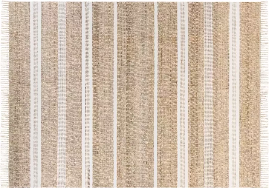 Beliani TALPUR Vloerkleed Lichtbeige 160 x 230 cm Jute - Foto 2