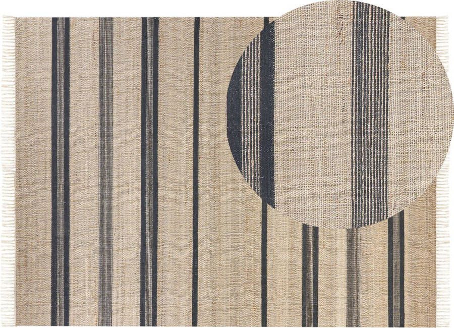 Beliani Vloerkleed jute beige grijs 160 x 230 cm TALPUR