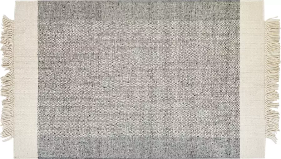 Beliani TATLISU Modern vloerkleed Gebroken wit 140 x 200 cm Wol - Foto 2