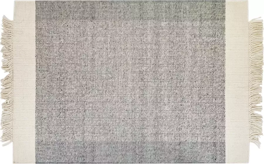 Beliani TATLISU Modern vloerkleed Gebroken wit 160 x 230 cm Wol - Foto 2