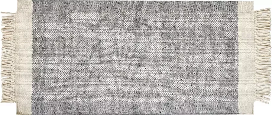 Beliani TATLISU Modern vloerkleed Gebroken wit 80 x 150 cm Wol - Foto 2