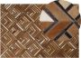 Beliani TEKIR Laagpolig vloerkleed Bruin 140 x 200 cm Koeienhuid leer - Thumbnail 2