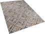 Beliani TEKIR Laagpolig vloerkleed Grijs 140 x 200 cm Koeienhuid leer - Thumbnail 1