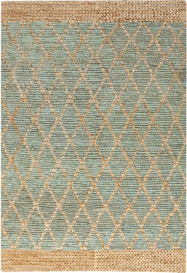 Beliani -TELLIKAYA-Laagpolig vloerkleed-Beige-160 x 230 cm-Jute