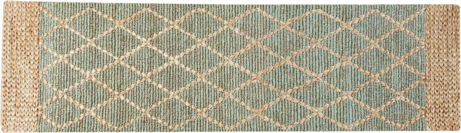 Beliani TELLIKAYA Laagpolig vloerkleed Beige 80 x 300 cm Jute