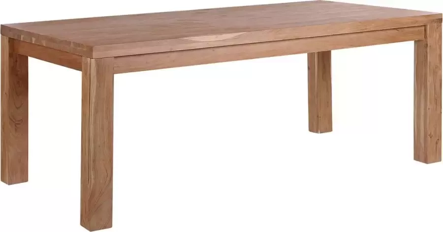 Beliani TESA Eettafel Lichte houtkleur 90 x 180 cm Acaciahout