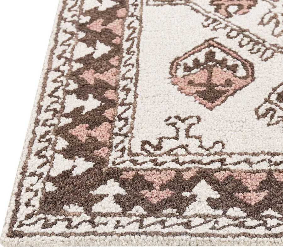 Beliani Vloerkleed wol meerkleurig 140 x 200 cm TOMARZA