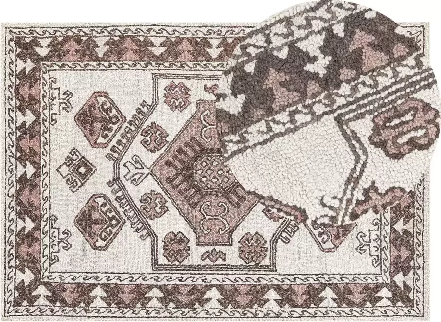 Beliani Vloerkleed wol meerkleurig 140 x 200 cm TOMARZA - Foto 2