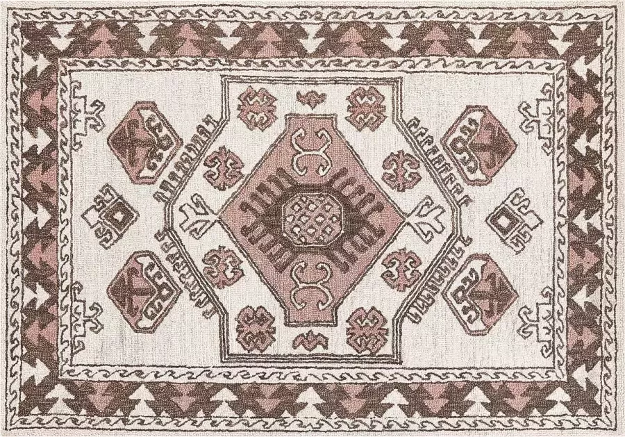 Beliani Vloerkleed wol meerkleurig 140 x 200 cm TOMARZA - Foto 4