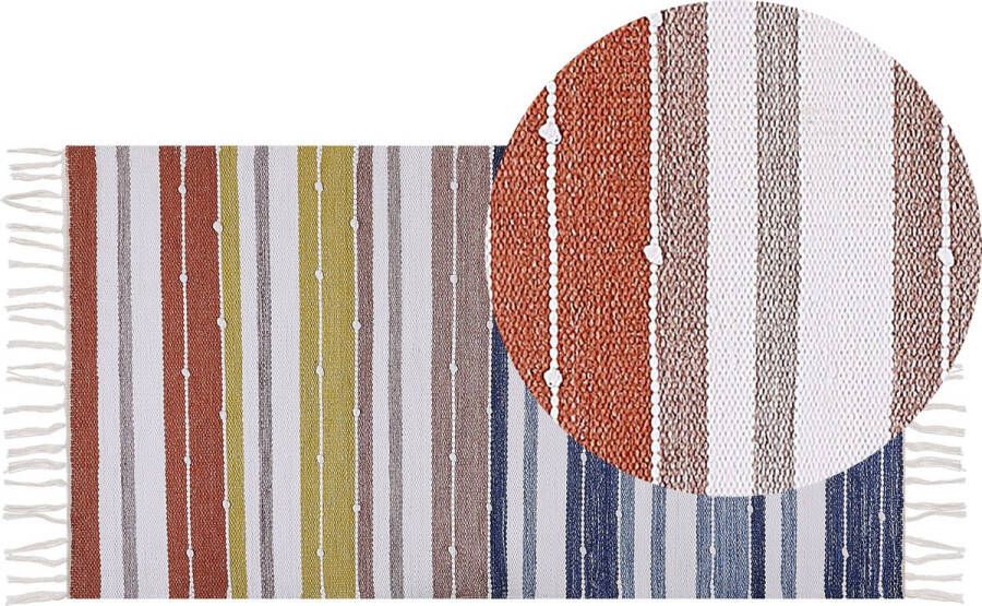 Beliani TOZAKLI Modern vloerkleed Multicolor 80 x 150 cm Polyester