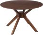 Beliani TYMIS Dining Table Donkere houtkleur MDF - Thumbnail 2