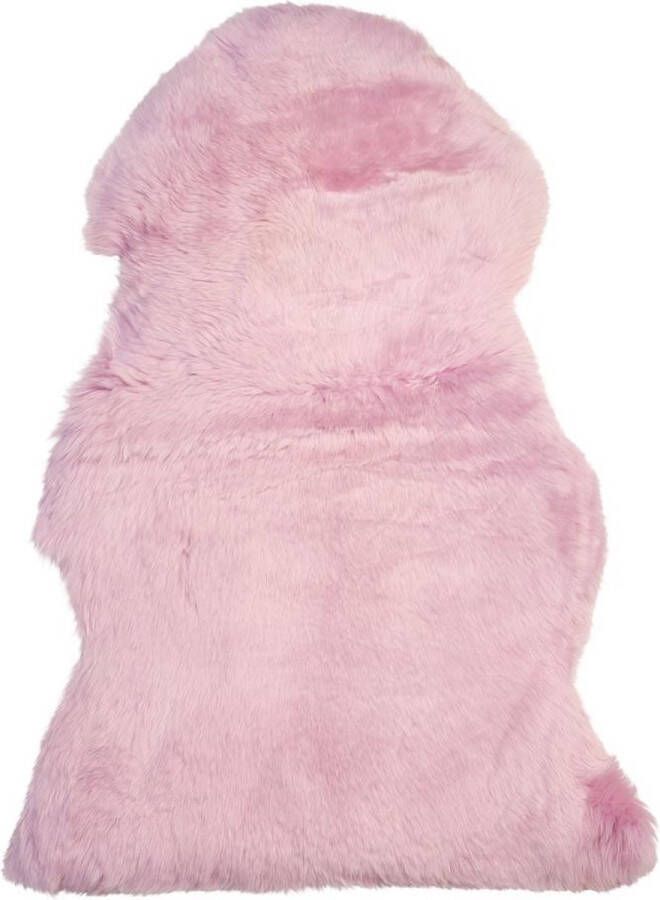 Beliani ULURU Schapenvel Roze 65 x 110 cm Schapenvacht