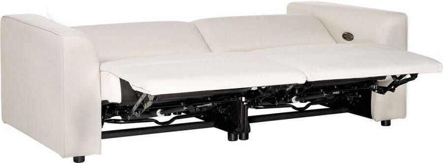 Beliani ULVEN Tweezitsbank elektrisch verstelbaar Lichtbeige Polyester