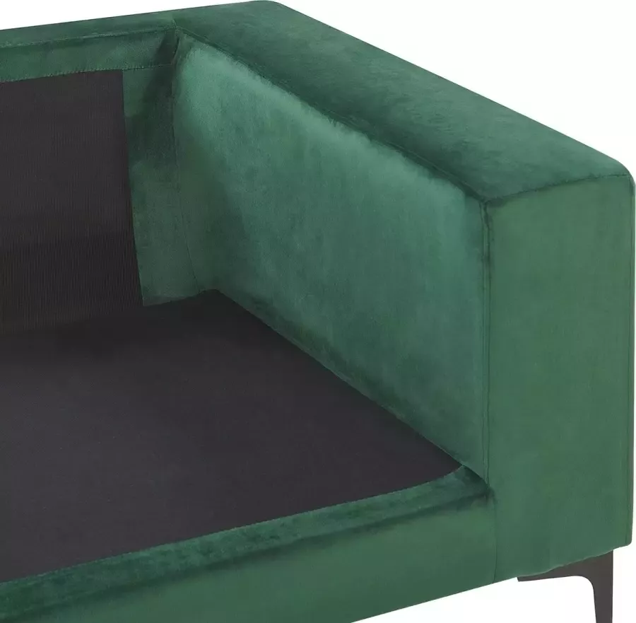 Beliani VADSTENA Three Seater Sofa Groen Fluweel - Foto 1