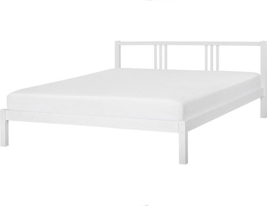 Beliani VANNES Tweepersoonsbed Wit 180 x 200 cm Dennenhout - Foto 2