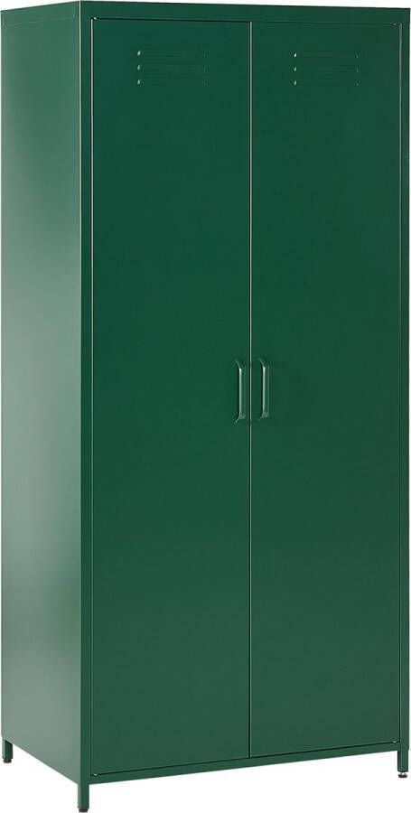 Beliani Kantoorkast VARNA Metaal Groen