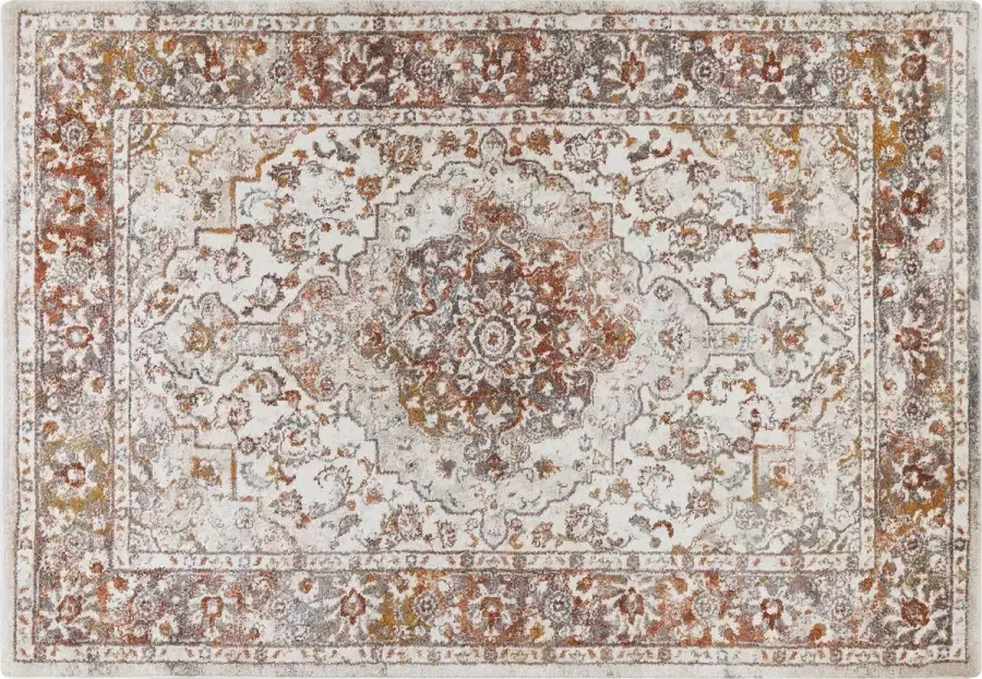 Beliani VAYK Vloerkleed vintage Beige Kunststof