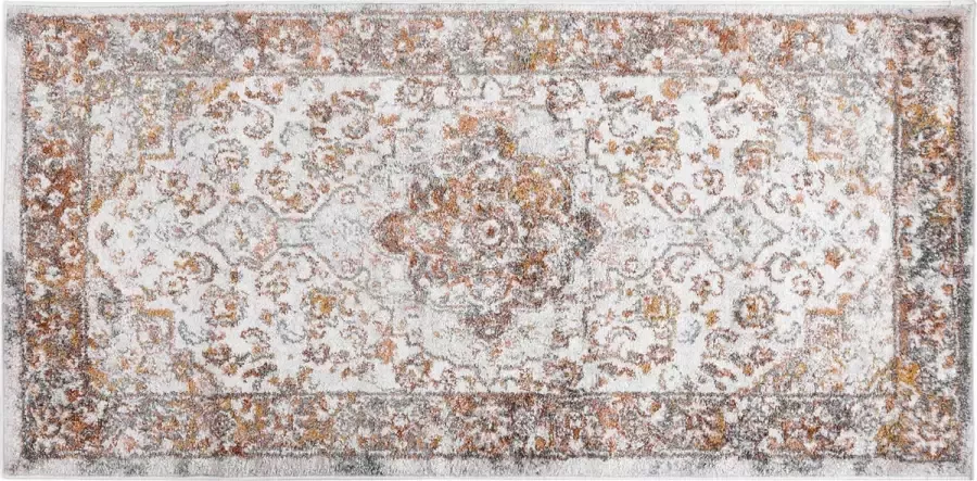 Beliani -VAYK-Vloerkleed vintage-Beige-80 x 150 cm-Polypropyleen