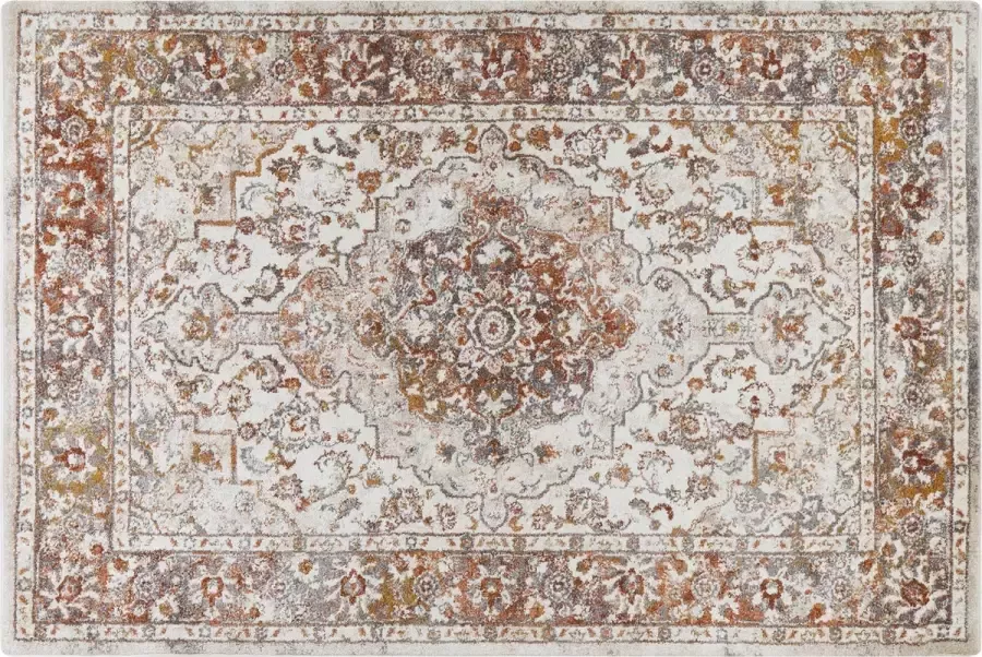 Beliani VAYK Vloerkleed vintage Beige Kunststof - Foto 2
