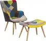 Beliani VEJLE Chesterfield fauteuil Multicolor Kunststof - Thumbnail 8