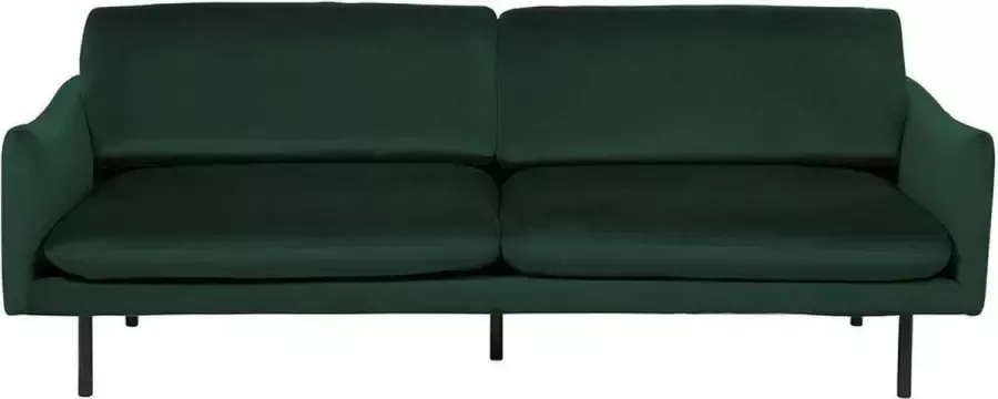 Beliani VINTERBRO Three Seater Sofa Groen Fluweel
