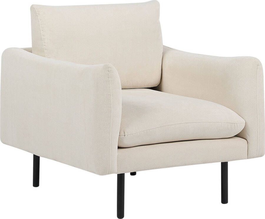 Beliani VINTERBRO Fauteuil Lichtbeige Polyester