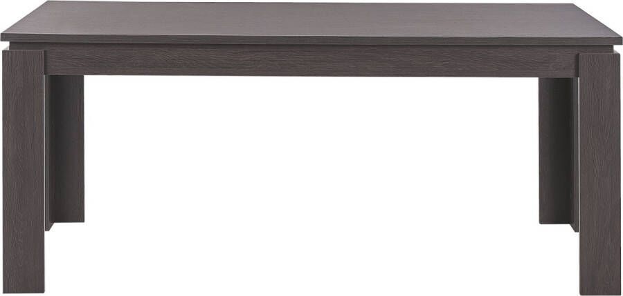 Beliani VITON Eettafel Donkere houtkleur 90 x 180 cm MDF - Foto 1