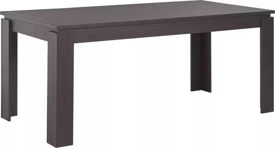 Beliani VITON Eettafel Donkere houtkleur 90 x 180 cm MDF - Foto 2