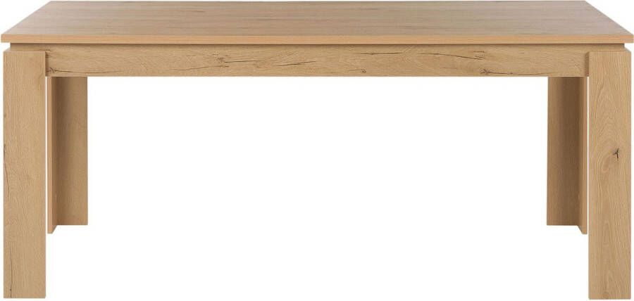 Beliani VITON Eettafel Lichte houtkleur 90 x 180 cm MDF - Foto 1