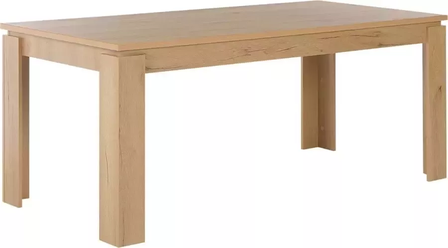 Beliani VITON Eettafel Lichte houtkleur 90 x 180 cm MDF - Foto 2