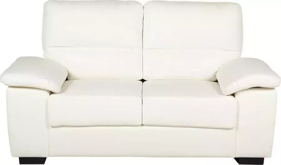 Beliani VOGAR Two Seater Sofa Beige Kunstleer - Foto 2