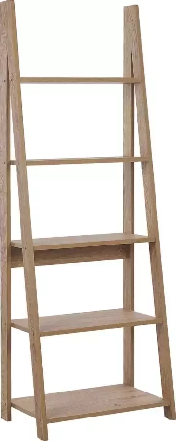 Beliani WILTON Ladderkast-Lichte houtkleur-Vezelplaat