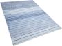 Beliani YARDERE Laagpolig vloerkleed Blauw 160 x 230 cm Viscose - Thumbnail 2