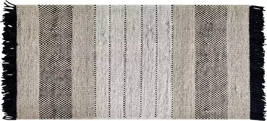 Beliani YAZLIK Modern vloerkleed Lichtbeige 80 x 150 cm Wol