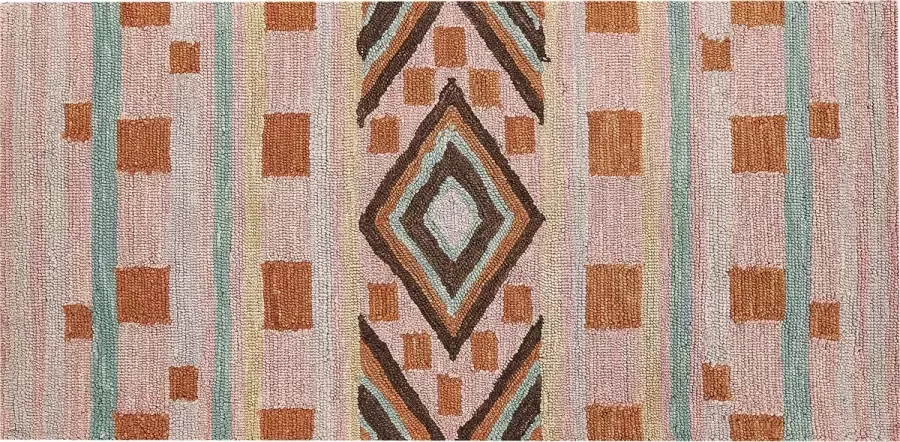 Beliani Vloerkleed wol meerkleurig 80 x 150 cm YOMRA - Foto 2