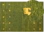 Beliani YULAFI Modern vloerkleed Groen 160 x 230 cm Wol - Thumbnail 2