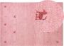 Beliani YULAFI Modern vloerkleed Roze 160 x 230 cm Wol - Thumbnail 2