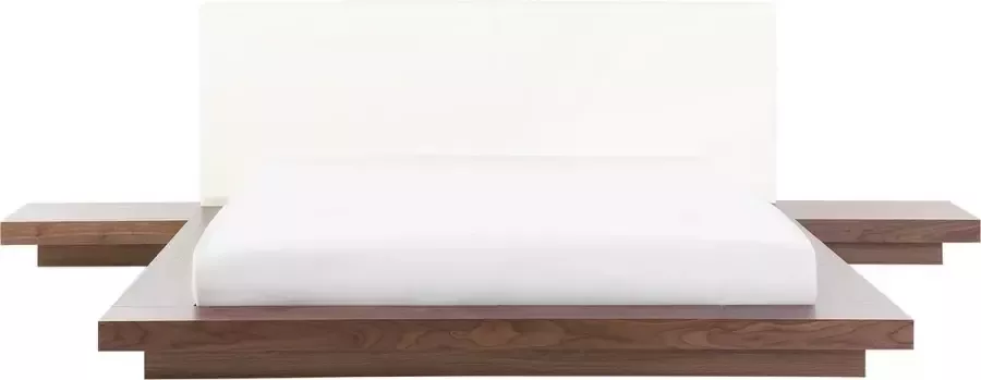 Beliani ZEN Futon tweepersoonsbed Lichte houtkleur 160 x 200 cm MDF - Foto 2