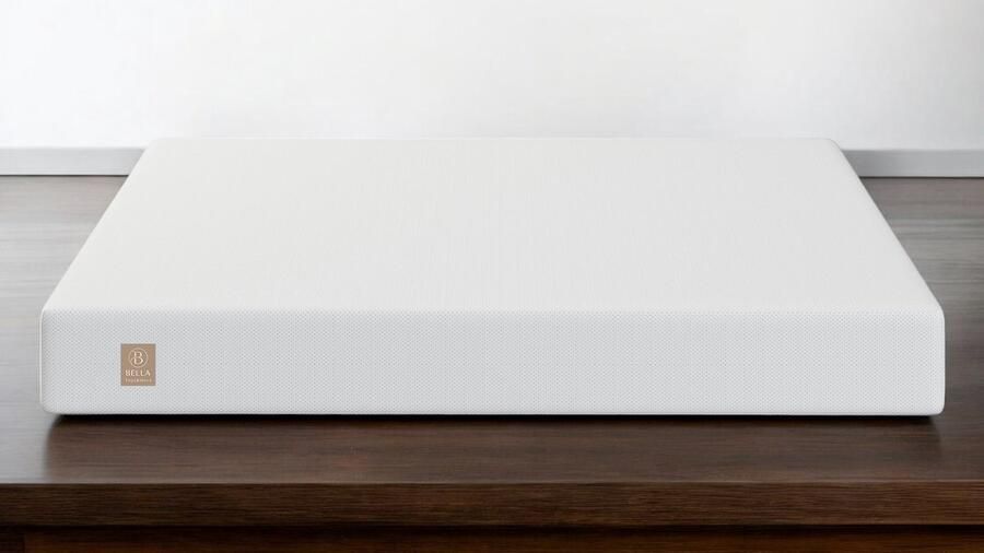 Bella Toys&More Matras 60x120x10 Koudschuim HR+ Ventilerend 10cm Gemiddeld Hardheid Anti-allergisch Wasbare hoes Baby Peuter Kleuter - Foto 2