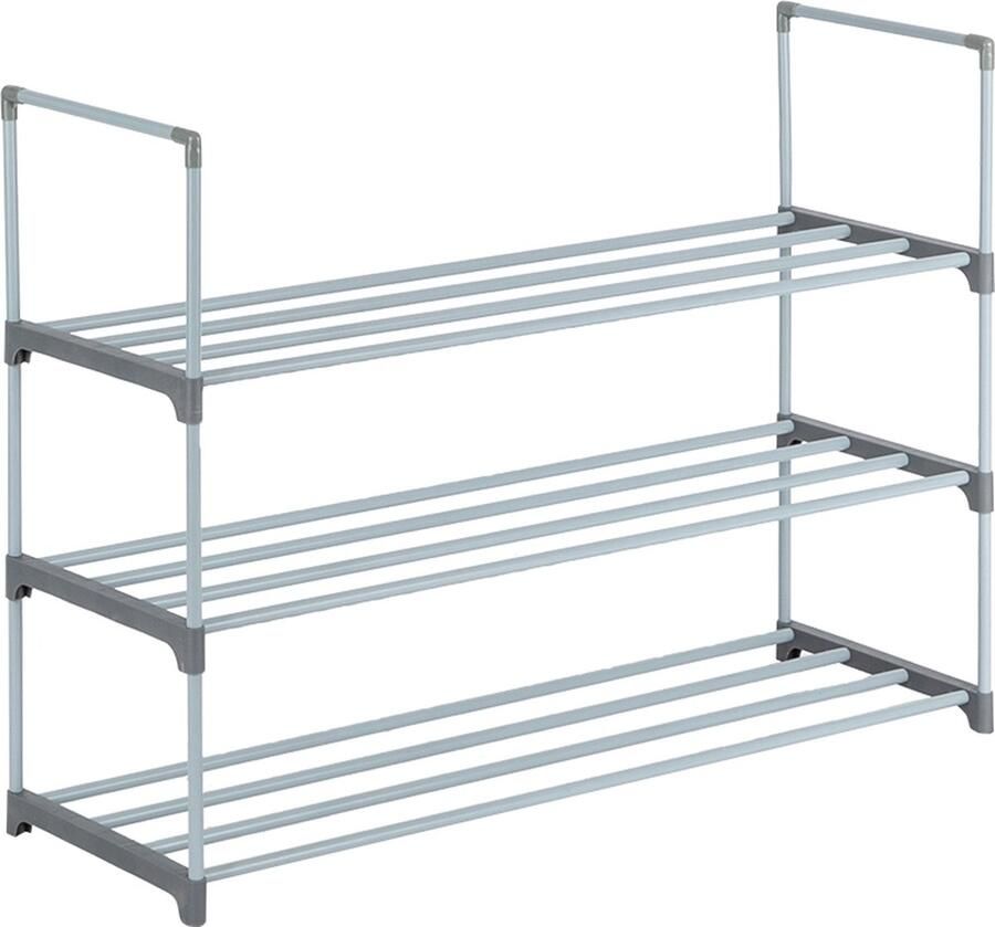 Bellavio Schoenenrek Schoenenkast 3 Laags 12 paar Schoenen Schoenenrek Metaal Praktisch Schoenen rek voor Slaapkamer Entree Gang en Kast