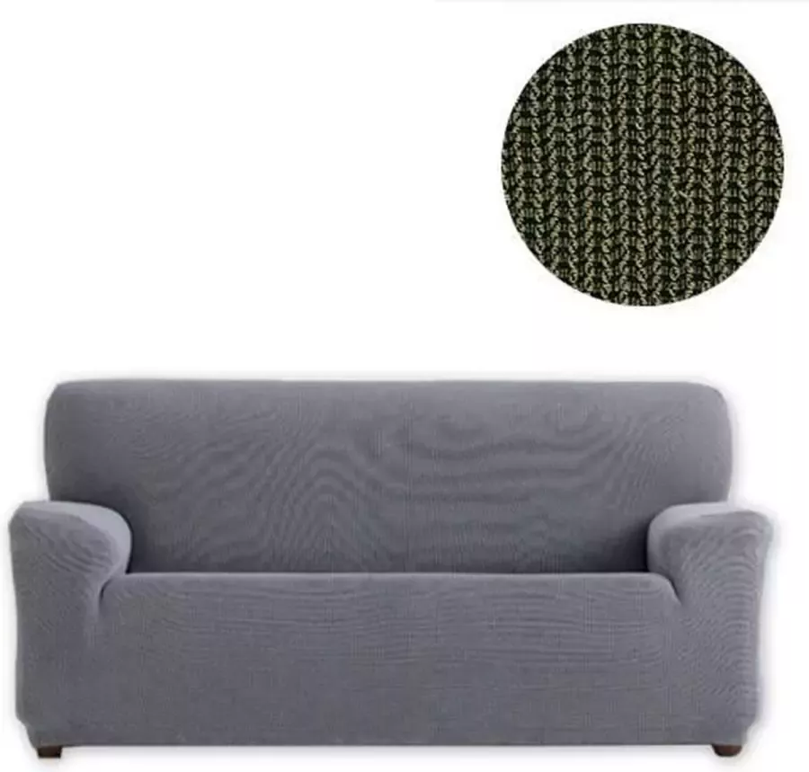 Belmarti Bankhoes Kreta 220cm 250cm breed Linnen Voorgevormde elastische hoezen met mooie pasvorm Premium kwaliteit uit Europa