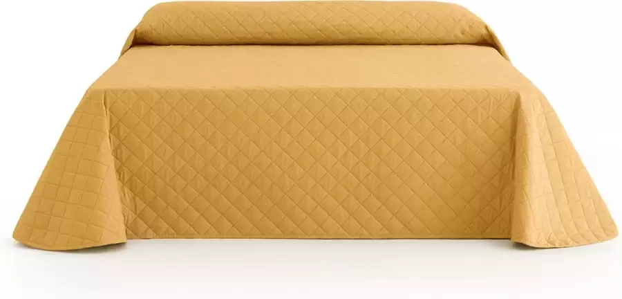 Belmarti Bedsprei Duo Quilt 2-persoons bed 160 cm. Mosterdgeel