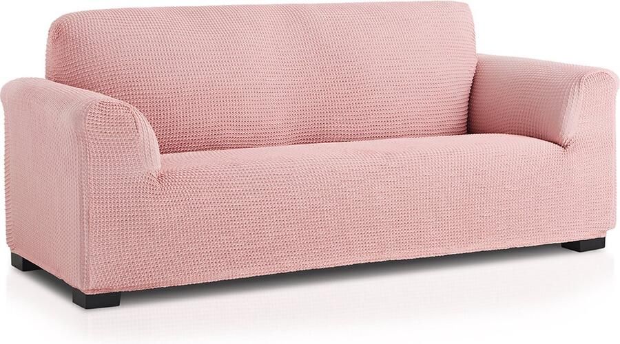 Belmarti Bankhoes Milos 180cm tot 250cm breed Roze Bankhoezen van ademend katoen en anti statisch Extreme stretch stof Premium A-kwaliteit