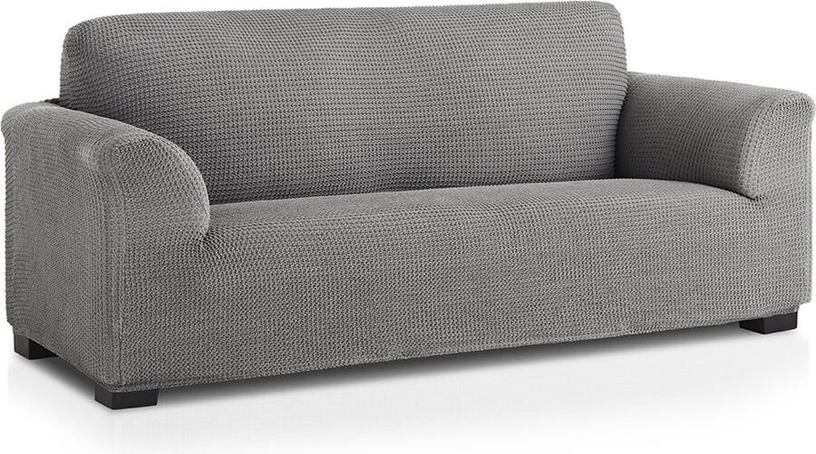 Belmarti Bankhoes Milos 180cm tot 250cm breed Grijs Bankhoezen van ademend katoen Premium kwaliteit Extreme stretch