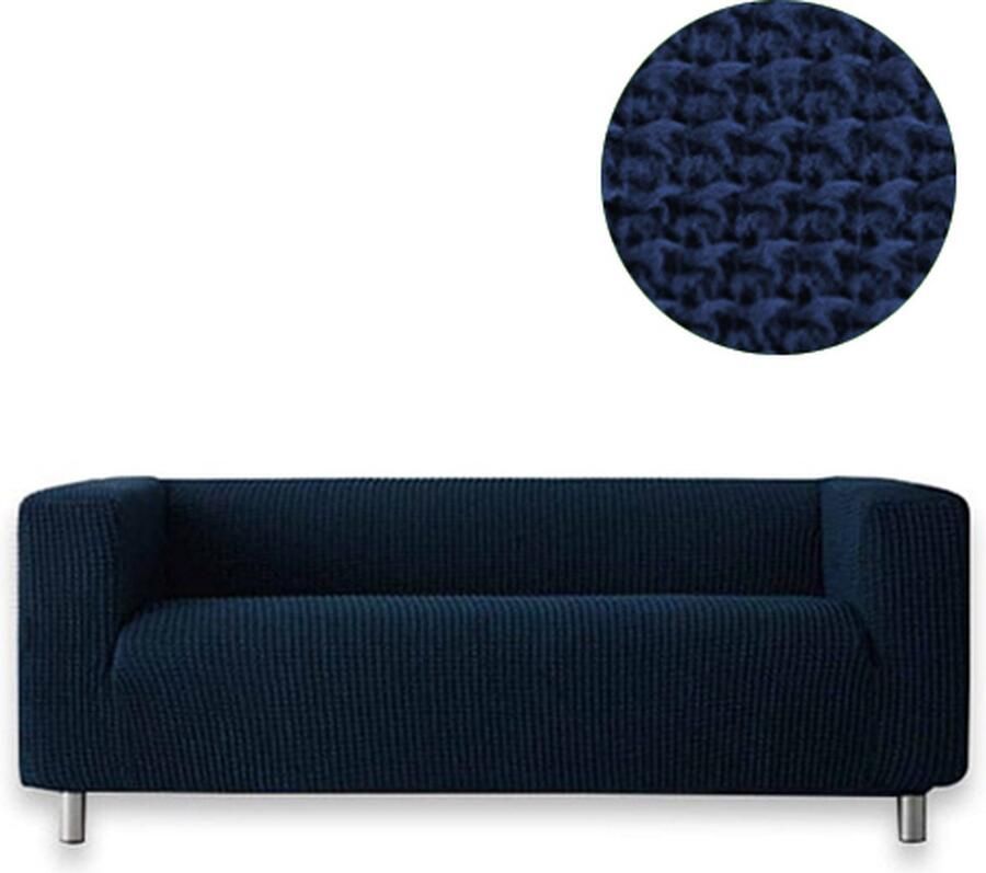 Belmarti Bankhoes Milos hoge armleuning 70cm tot 110cm breed Blauw Extreme Stretch stof Anti-statische Bankhoezen Premium kwaliteit