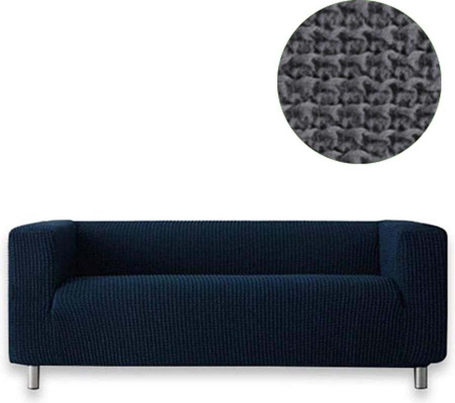 Belmarti Bankhoes Milos hoge armleuning 70cm tot 110cm breed Donkergrijs Extreme Stretch stof Anti-statische Bankhoezen Premium kwaliteit