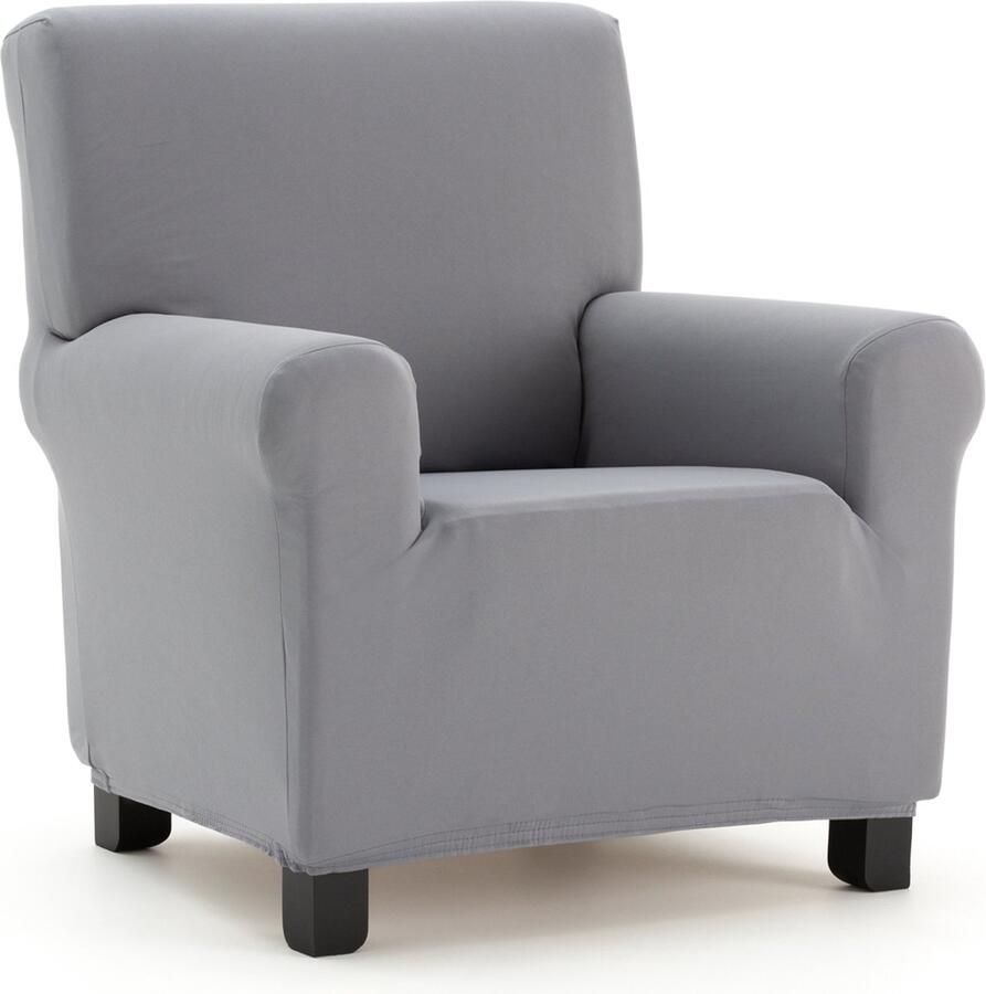 Belmarti Fauteuilhoes Anza 70cm tot 110cm breed donkergrijs Zachte luxe stretchstof vormt moeiteloos naar je bank Premium kwaliteit