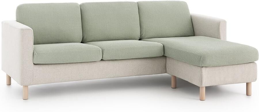 Belmarti Zitkussenhoes Bali 180cm tot 230cm breed Mint Premium universele kussenhoezen voor zitbanken caravans boten en campers