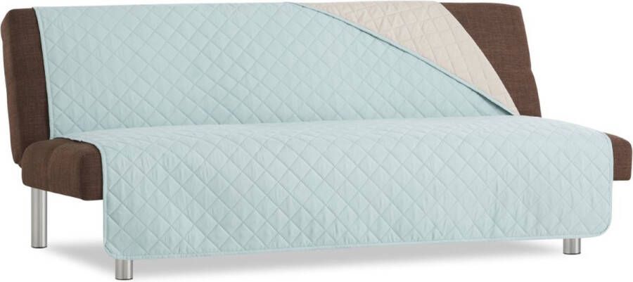 Belmarti Duo Click Clack Bankbeschermer zonder armleuningen 80cm breed Mint Twee kanten te gebruiken