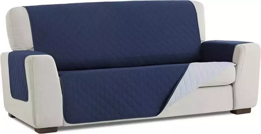 Belmarti Duo quilt Bankbeschermer 180cm breed Blauw Twee kanten te gebruiken OekoTex keurmerk